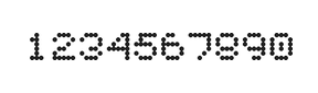 5×6数字点阵字体 ddN56AA1018