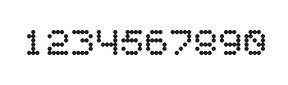 5×6数字点阵字体 ddN56AA1024
