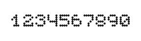5×6数字点阵字体 ddN56AA1035
