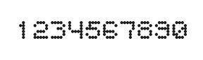 5×6数字点阵字体 ddN56AA1048