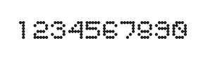 5×6数字点阵字体 ddN56AA1050