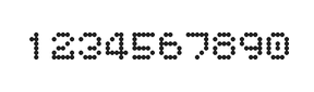 5×6数字点阵字体 ddN56AA1088