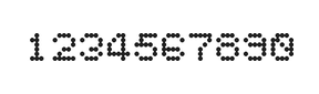 5×6数字点阵字体 ddN56AA1110
