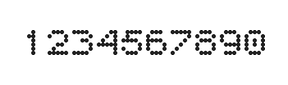 5×6数字点阵字体 ddN56AA1114