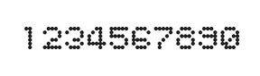 5×6数字点阵字体 ddN56AA1116