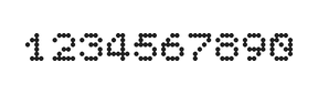 5×6数字点阵字体 ddN56AA1123