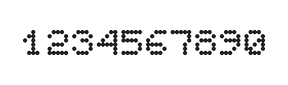5×6数字点阵字体 ddN56AA1124