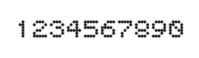 5×6数字点阵字体 ddN56AA1125
