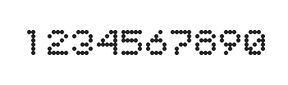 5×6数字点阵字体 ddN56AA1127