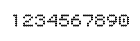 5×6数字点阵字体 ddN56AA1134