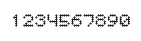 5×6数字点阵字体 ddN56AA1135