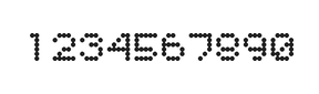 5×6数字点阵字体 ddN56AA1137