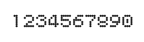 5×6数字点阵字体 ddN56AA1141