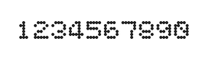 5×6数字点阵字体 ddN56AA1143
