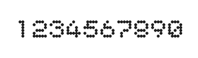 5×6数字点阵字体 ddN56AA1145