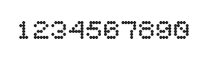 5×6数字点阵字体 ddN56AA1146