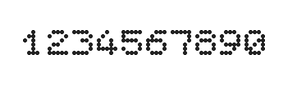 5×6数字点阵字体 ddN56AA1147