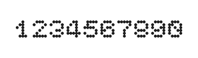 5×6数字点阵字体 ddN56AA1155