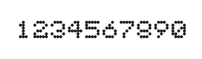 5×6数字点阵字体 ddN56AA1156