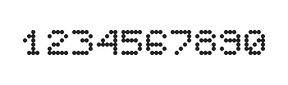 5×6数字点阵字体 ddN56AA1171