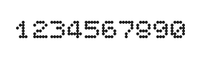 5×6数字点阵字体 ddN56AA1173