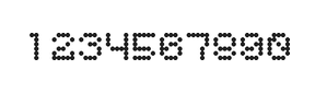 5×6数字点阵字体 ddN56AA1176