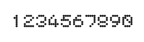 5×6数字点阵字体 ddN56AA1182
