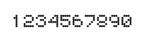 5×6数字点阵字体 ddN56AA1185
