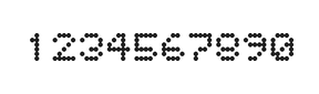 5×6数字点阵字体 ddN56AA1188