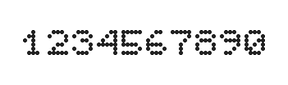 5×6数字点阵字体 ddN56AA1205