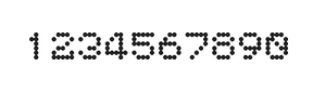 5×6数字点阵字体 ddN56AA1206