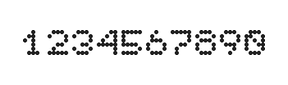 5×6数字点阵字体 ddN56AA1211