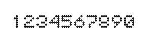 5×6数字点阵字体 ddN56AA1214