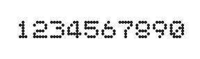 5×6数字点阵字体 ddN56AA1217
