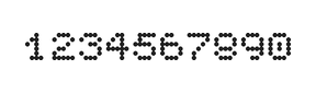 5×6数字点阵字体 ddN56AA1218