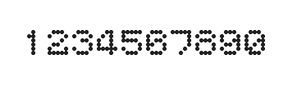 5×6数字点阵字体 ddN56AA1219