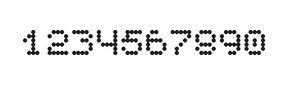 5×6数字点阵字体 ddN56AA1222
