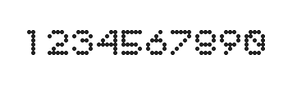 5×6数字点阵字体 ddN56AA1223