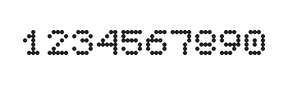 5×6数字点阵字体 ddN56AA1226