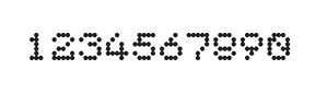 5×6数字点阵字体 ddN56AA1227