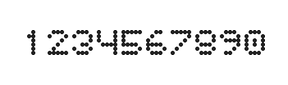 5×6数字点阵字体 ddN56AA1228