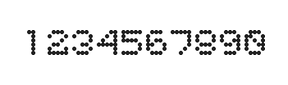 5×6数字点阵字体 ddN56AA1230