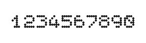 5×6数字点阵字体 ddN56AA1240