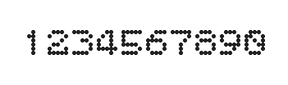 5×6数字点阵字体 ddN56AA1241