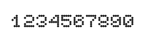 5×6数字点阵字体 ddN56AA1245