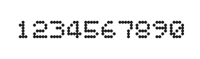 5×6数字点阵字体 ddN56AA1246