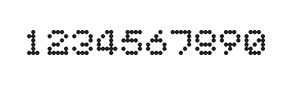 5×6数字点阵字体 ddN56AA1248