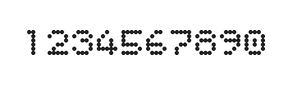 5×6数字点阵字体 ddN56AA1257