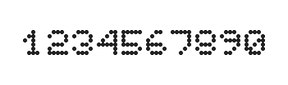 5×6数字点阵字体 ddN56AA1262