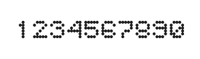 5×6数字点阵字体 ddN56AA1265